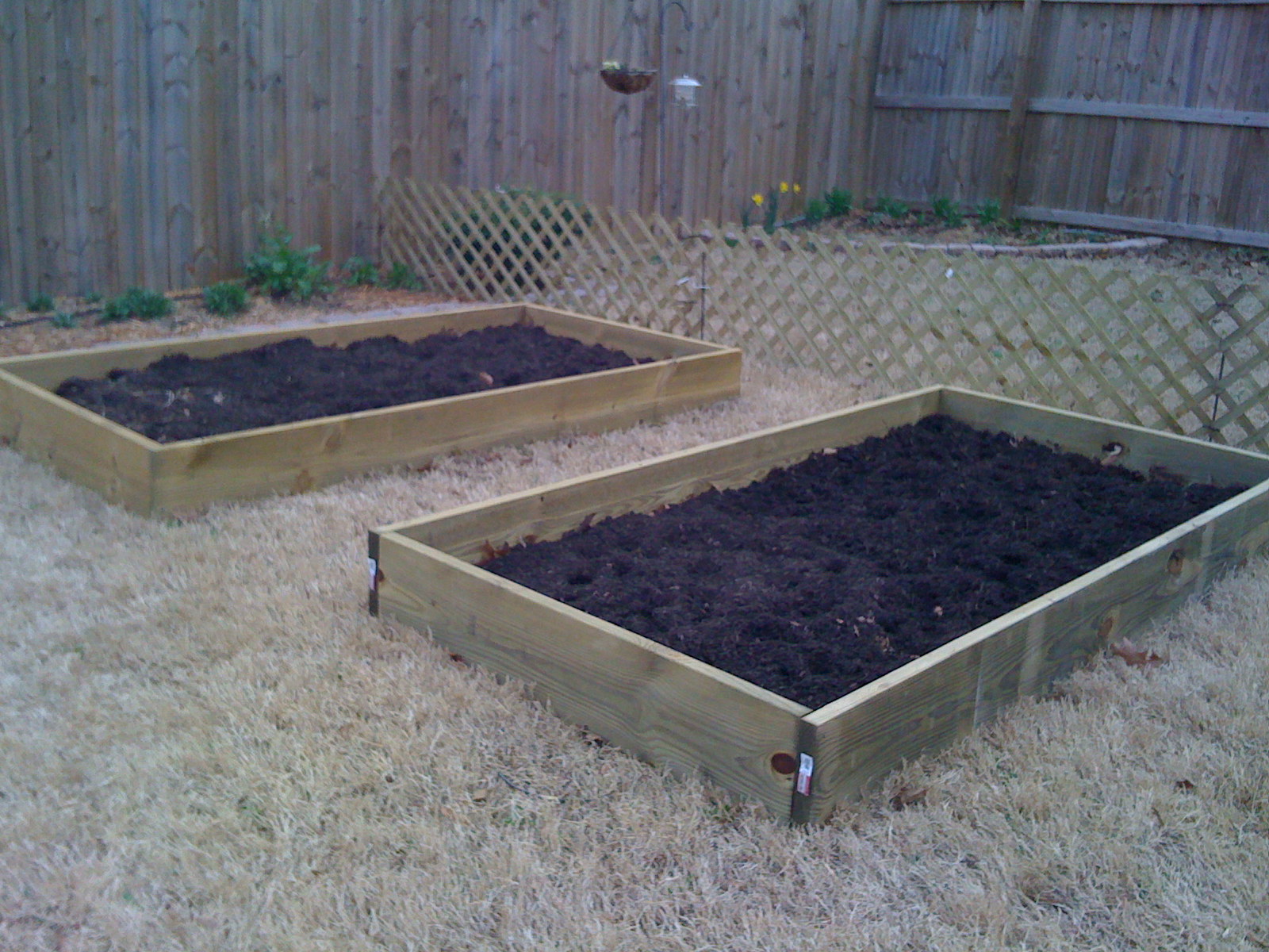 Two Raised Beds on the Right