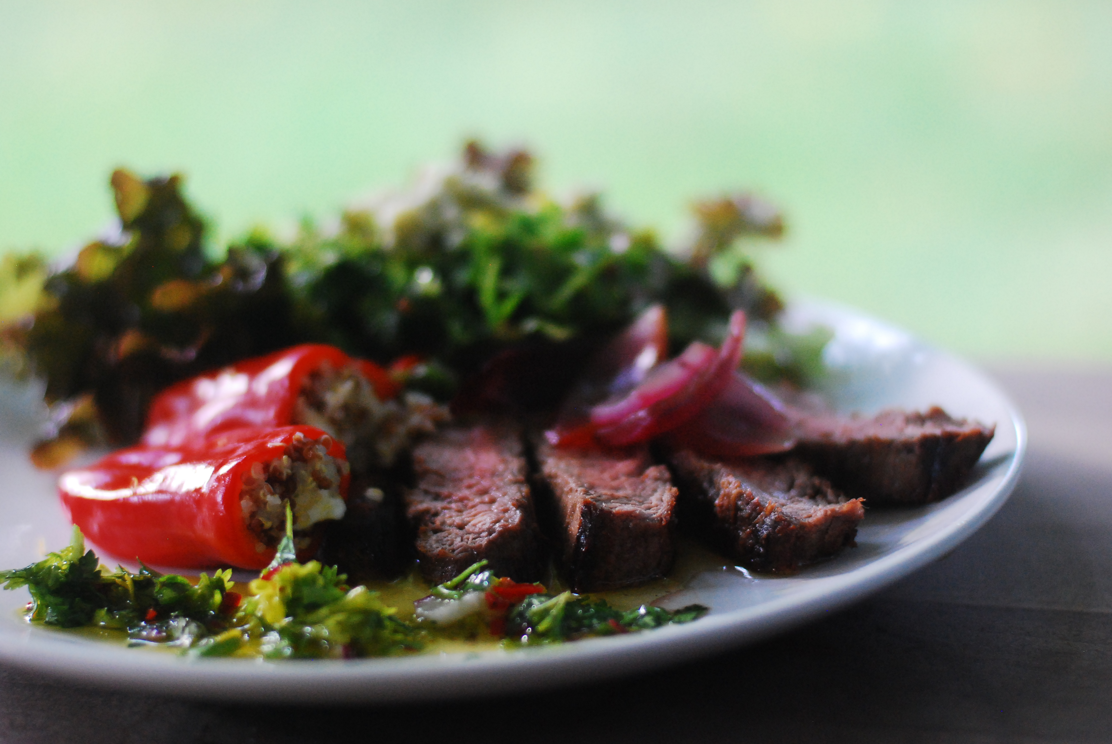 Flank Steak and Blue Cheese Salad